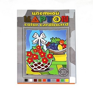 Картон цветной  А3 10л.10ц. ЛИЛИЯ арт. НКЦ...