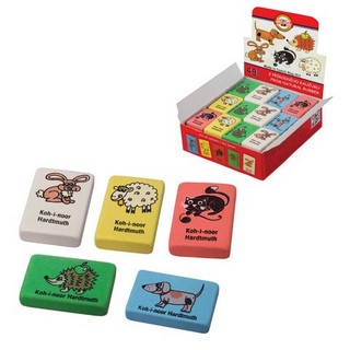 Ластик KOH-I-NOOR 35*23*8мм ассорти