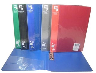 Папка пластиковая с зажимом+карман  0,7мм ...