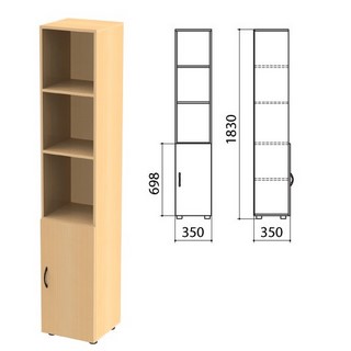 Шкаф полузакрытый Канц, 350х350х1830мм, цв...