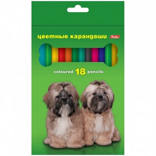 Карандаши цветные 18цв. Хатбер Любимцы (Ро...