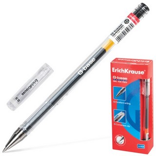 Ручка гелевая  ЕК G-Base 0.5мм черная арт....