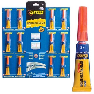 Клей моментальный Секунда 3г (Россия)