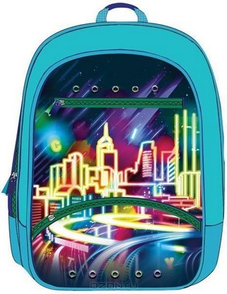 Ранец полужесткий каркас Neon line PROFF 3...