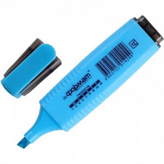 Маркер-выделитель inФормат голубой плоский...