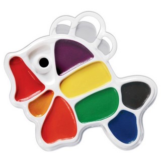 Краски акварельные  9цв. Рыбка медовая Луч...