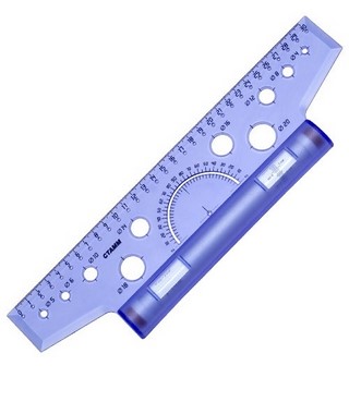 Линейка с роликом (рейсшина) мет. ролик 30...