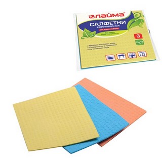 Салфетки целлюлозные ЛАЙМА15*18мм 3шт/уп. ...