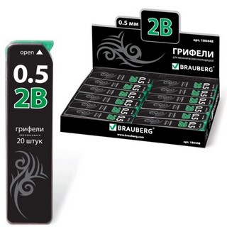 Грифель запасной BRAUBERG Black Jack Hi-Po...