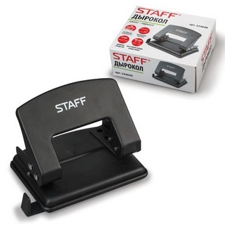 Дырокол STAFF, эконом, металлический средн...