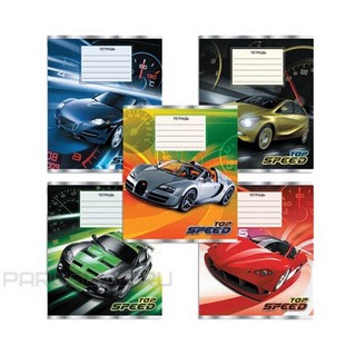 Тетрадь 24л клетка МАшины Полиграфика