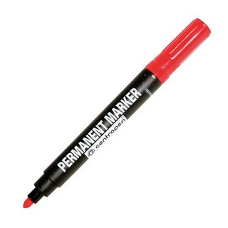 Маркер перманентный Centropen 2,5мм красны...