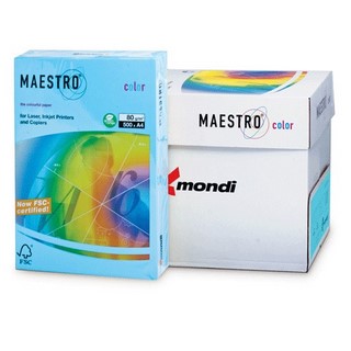 Бумага цветная Maestro 80г/м 500л. голуб.М...