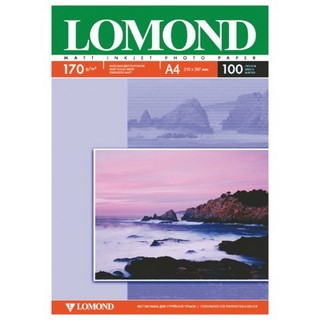 Фотобумага А4 100л 170г/м2 Lomond матовая