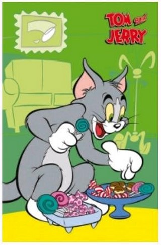 Блокнот А7  48л. клетка Том и Джерри