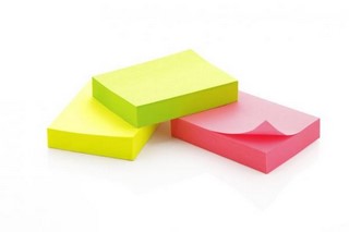 Блок с липкими листами 76х76мм неон PROFF