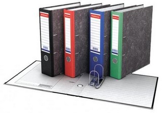 Папка-файл 70мм мрамор ERICH KRAUSE зелены...