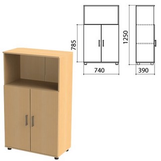 Шкаф полузакрытый Монолит, 740х390х1250мм,...