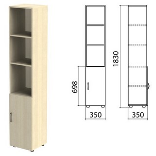 Шкаф полузакрытый Канц, 350х350х1830 мм, ц...