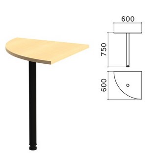 Стол приставной угловой Канц, 600х600х750 ...