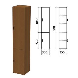 Шкаф закрытый Канц, 350х350х1830мм, цвет о...