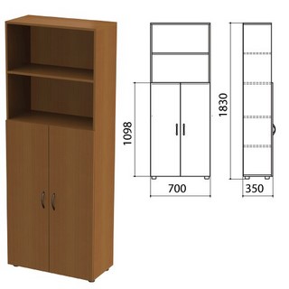 Шкаф полузакрытый Канц, 700х350х1830мм, цв...