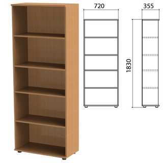 Шкаф (стеллаж) Эко (ш720*г355*в1830 мм), 4...