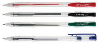 Ручка гелевая Sponsor 0.5мм синяя