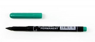 Маркер перманентный Centropen 1мм зелёный ...