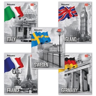 Тетрадь 48л клетка Европа BRAUBERG