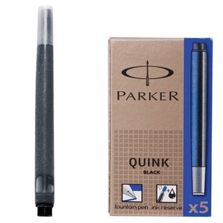 Баллон для перьевой ручки Parker черный 5ш...