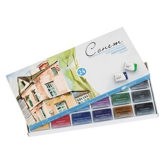 Краски акварельные худож. 24цв. Сонет карт...