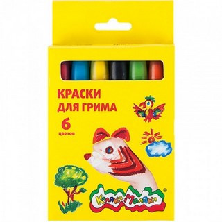 Краски для грима  6цв. Каляка-Маляка (Росс...