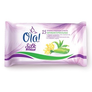 Салфетки влажные Ola Антибактериальные 15ш...