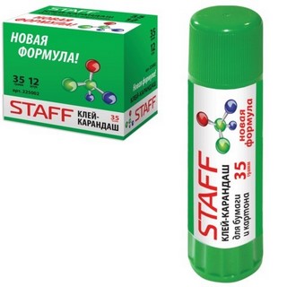 Клей-карандаш STAFF 35гр новая формула